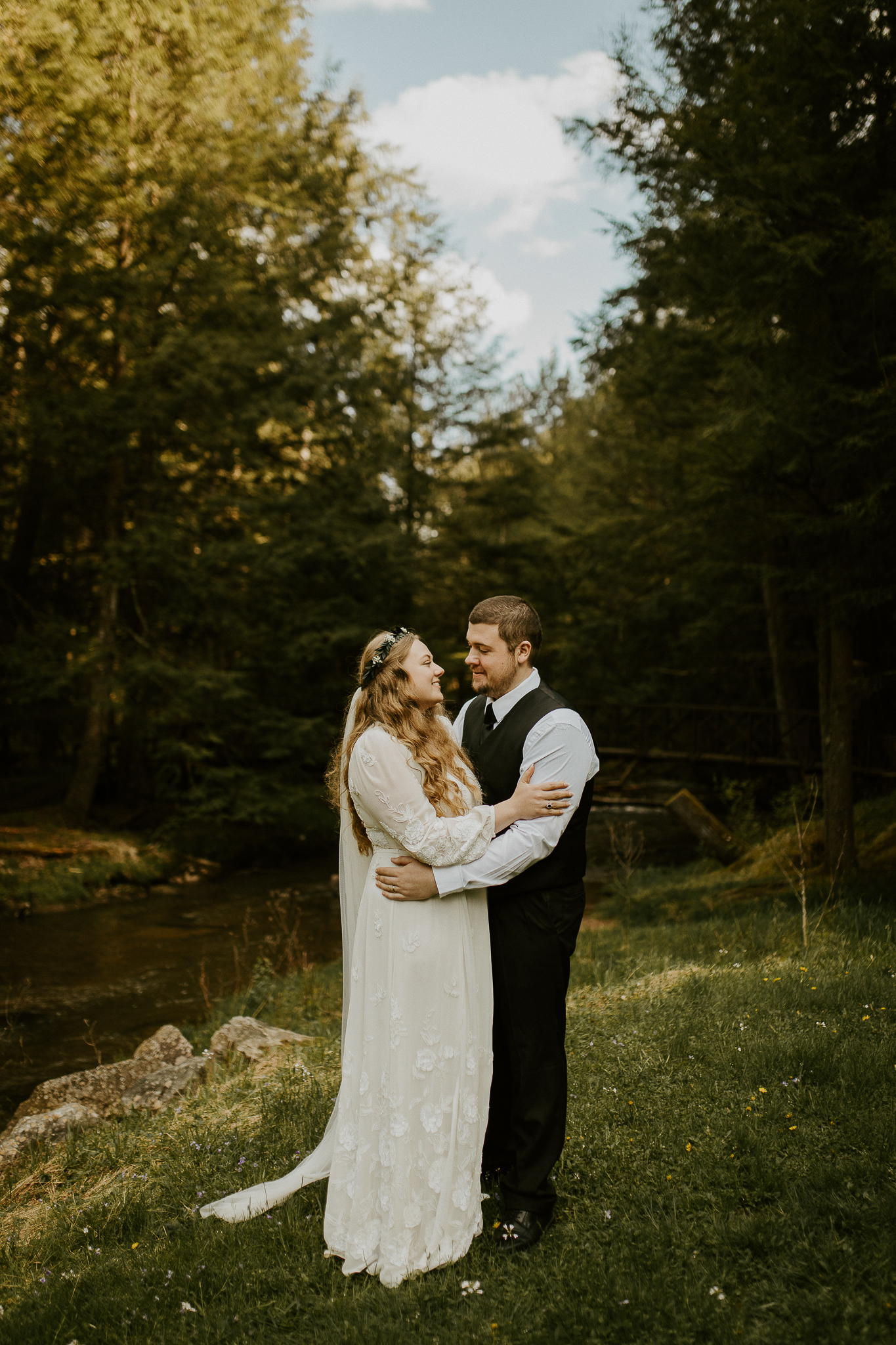 Cook forest intimate wedding