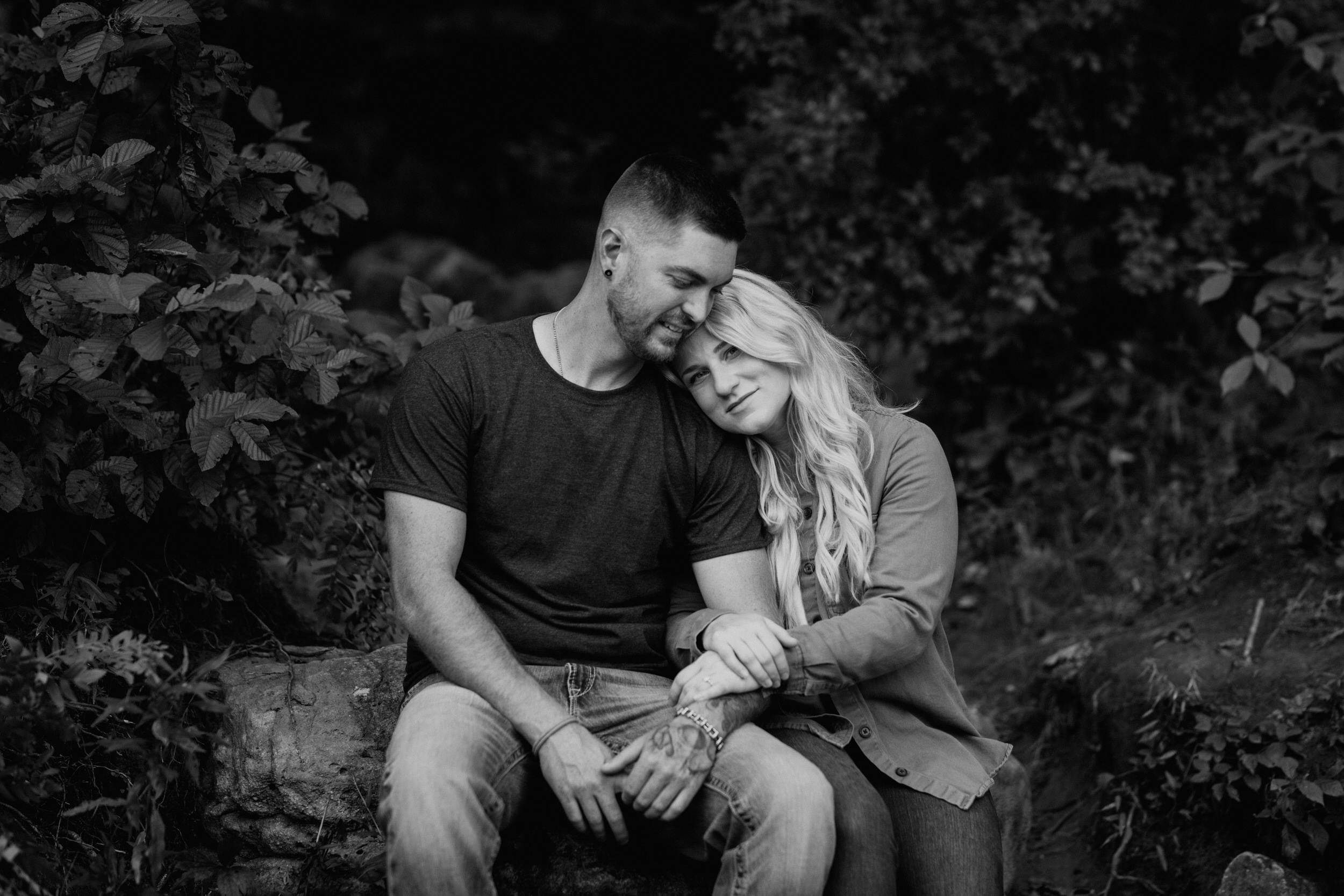 Engagement session at ohiopyle state park