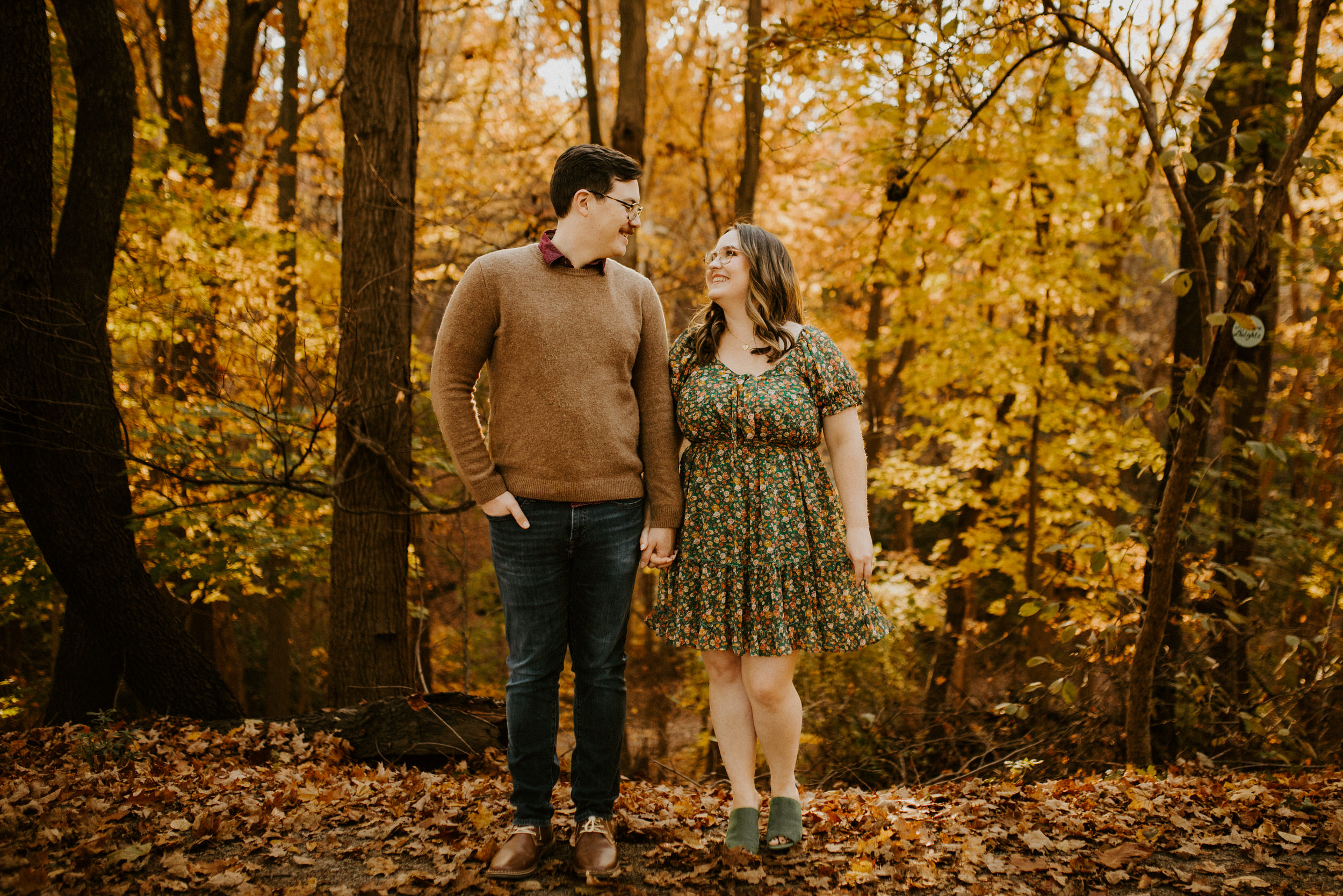 Fall Frick Park Engagement Session