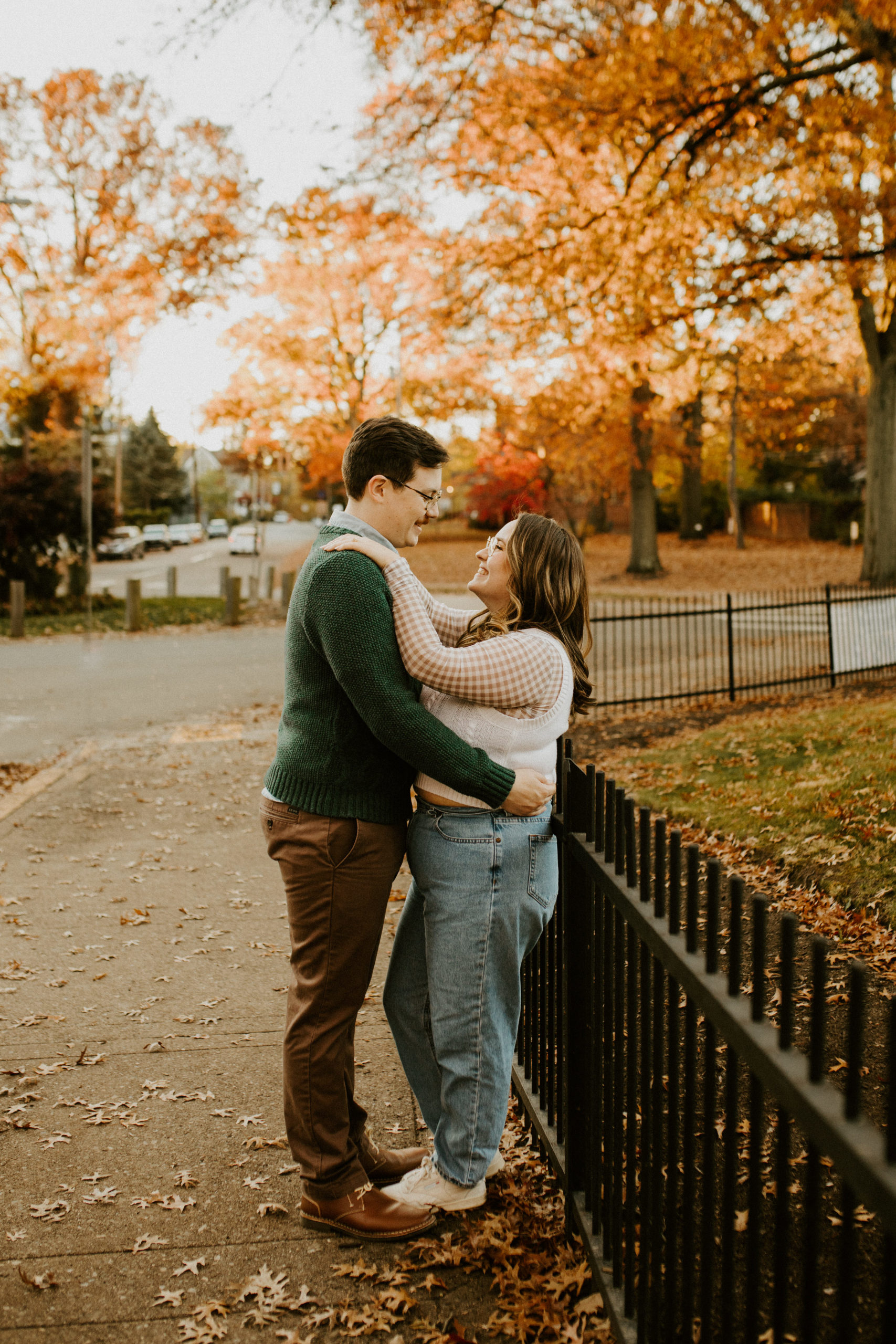 Pittsburgh Fall engagement photography