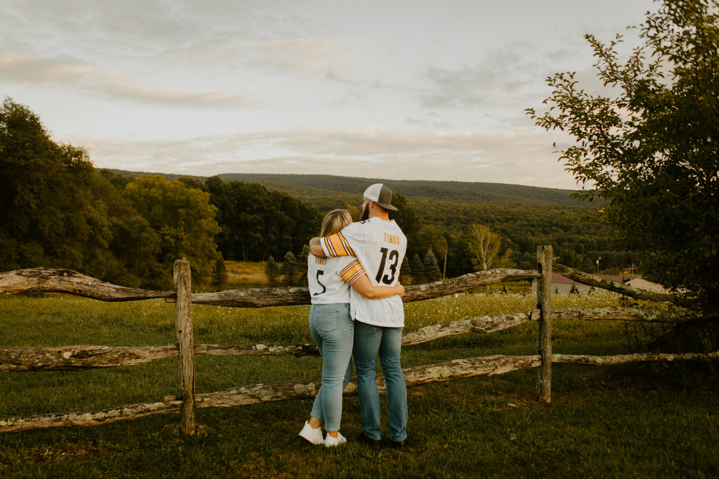 steelers jersey engagement session