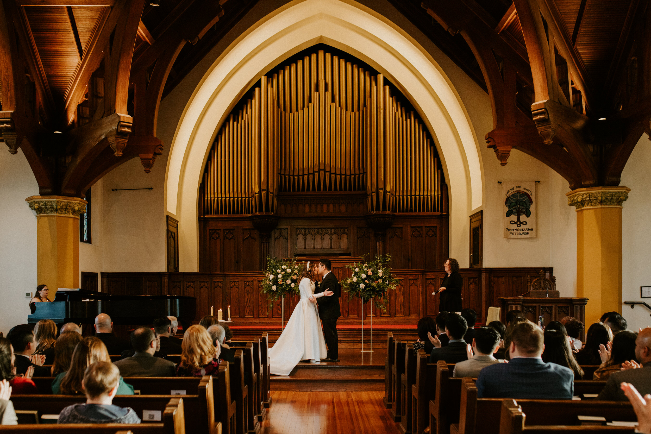 pittsburgh wedding ceremony in a church
