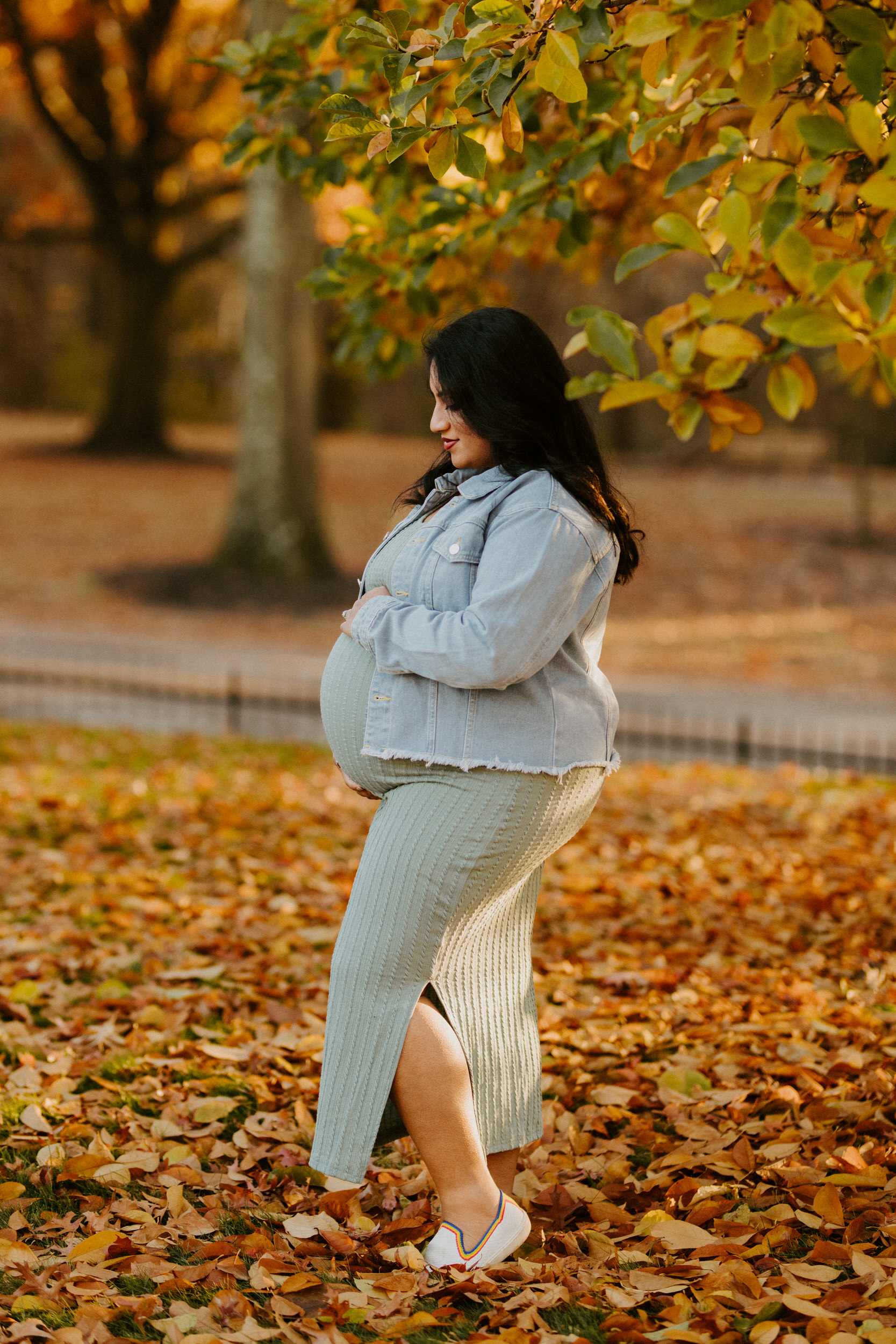 fall maternity session