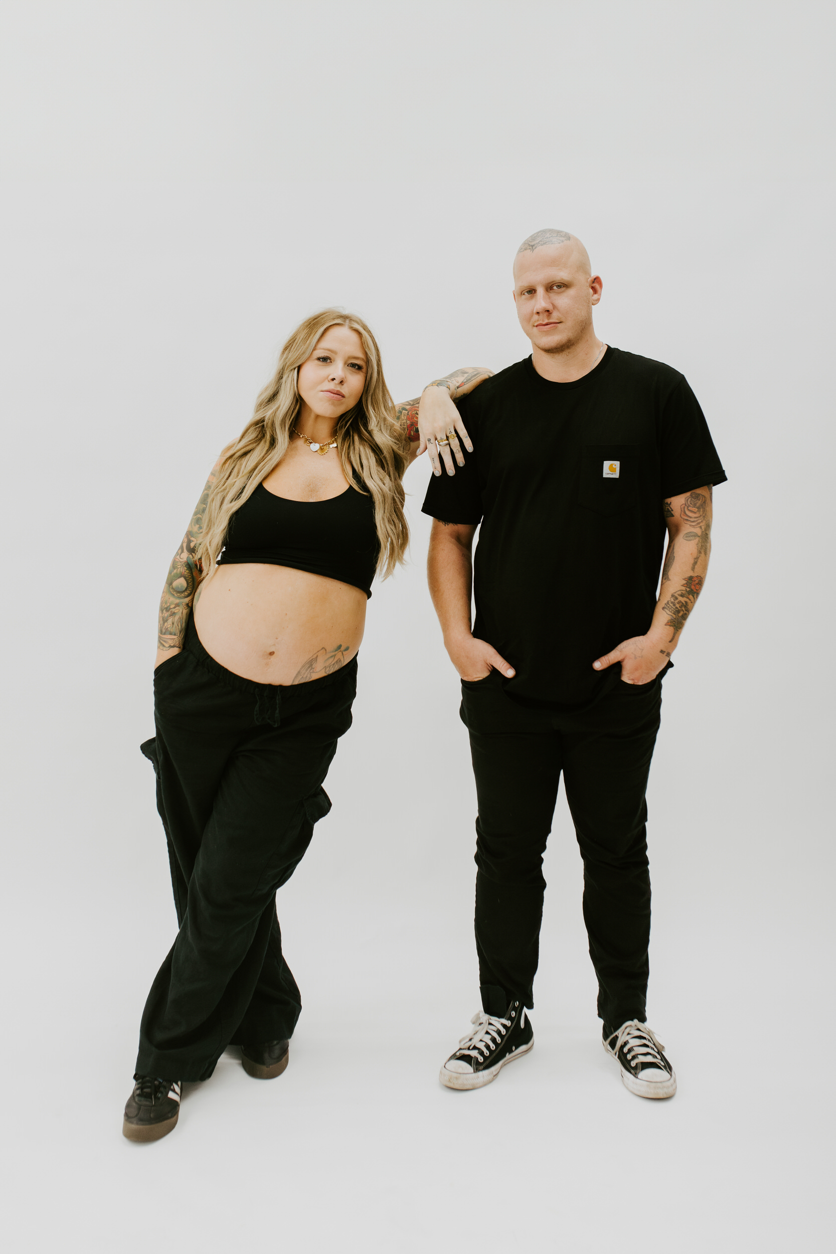 tattooed maternity session