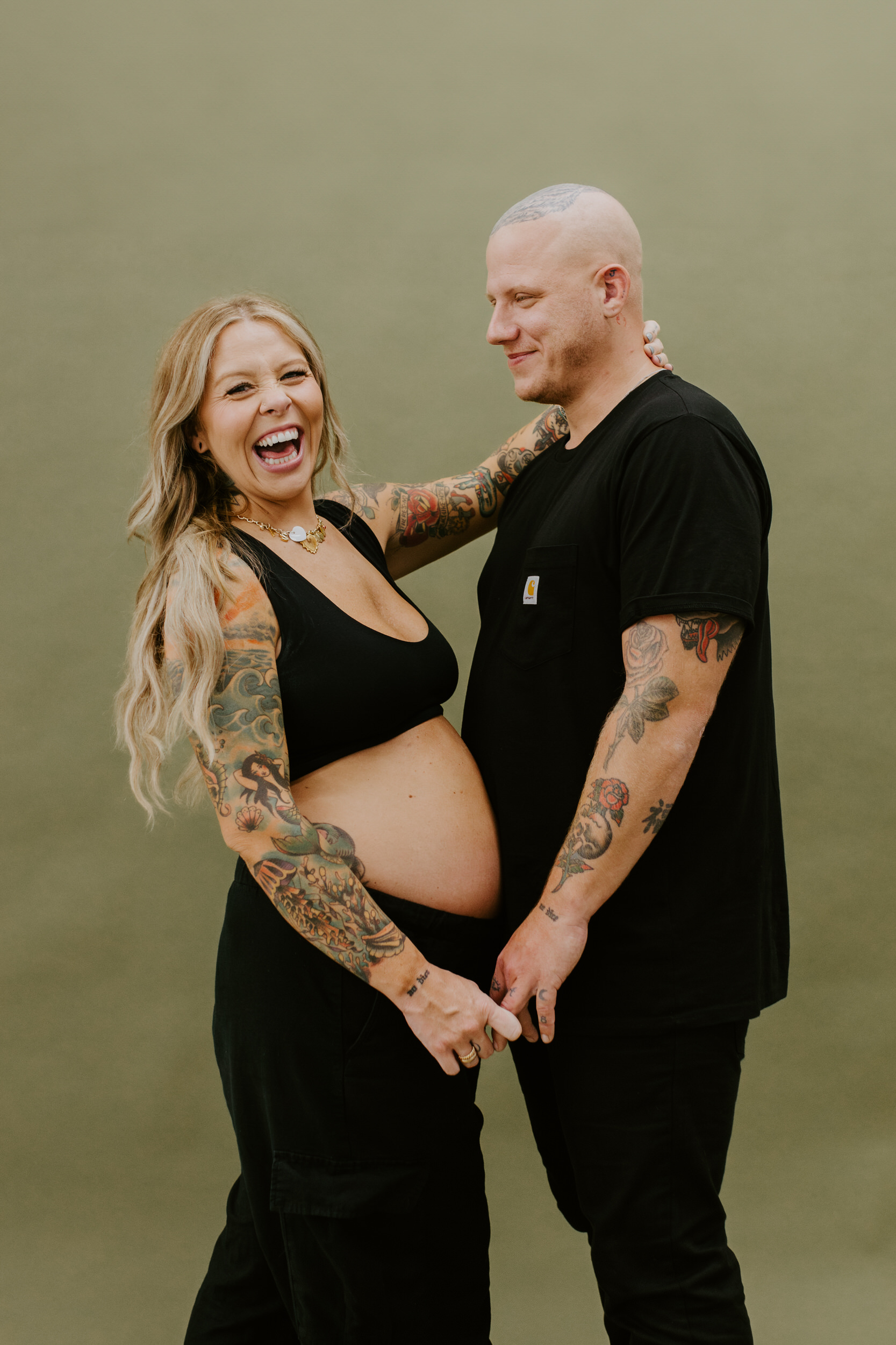 tattoo maternity session